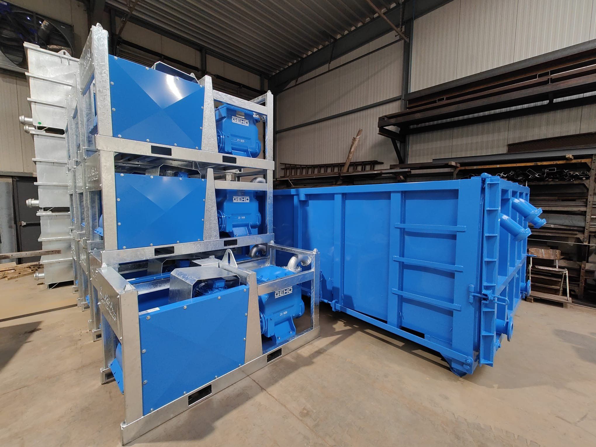 Nieuwe zandvangers en opvangcontainer